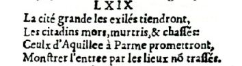 Nostradamus - Antoine du Rosne 1557