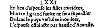 Nostradamus - Antoine du Rosne 1557