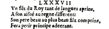 Nostradamus - Antoine du Rosne 1557