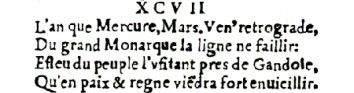 Nostradamus - Antoine du Rosne 1557