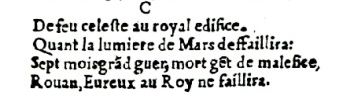 Nostradamus - Antoine du Rosne 1557