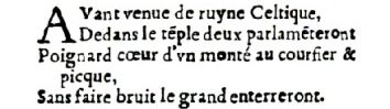 Nostradamus - Antoine du Rosne 1557