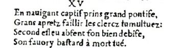 Nostradamus - Antoine du Rosne 1557