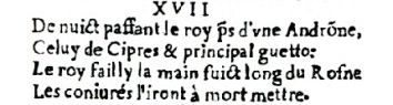 Nostradamus - Antoine du Rosne 1557