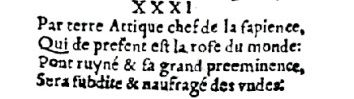 Nostradamus - Antoine du Rosne 1557