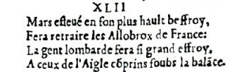 Nostradamus - Antoine du Rosne 1557