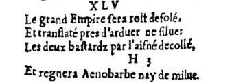 Nostradamus - Antoine du Rosne 1557