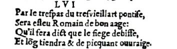 Nostradamus - Antoine du Rosne 1557