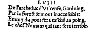 Nostradamus - Antoine du Rosne 1557