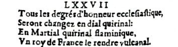 Nostradamus - Antoine du Rosne 1557