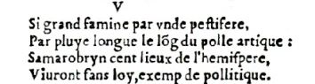 Nostradamus - Antoine du Rosne 1557