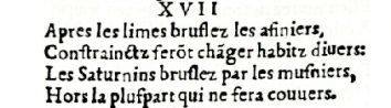 Nostradamus - Antoine du Rosne 1557