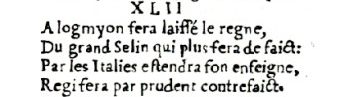 Nostradamus - Antoine du Rosne 1557