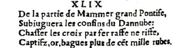 Nostradamus - Antoine du Rosne 1557