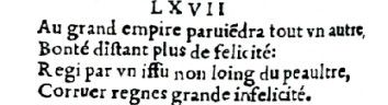 Nostradamus - Antoine du Rosne 1557