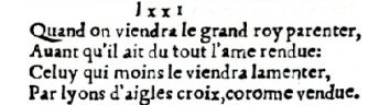 Nostradamus - Antoine du Rosne 1557