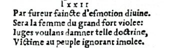 Nostradamus - Antoine du Rosne 1557