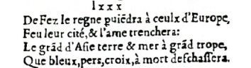 Nostradamus - Antoine du Rosne 1557