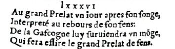 Nostradamus - Antoine du Rosne 1557