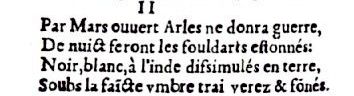 Nostradamus - Antoine du Rosne 1557