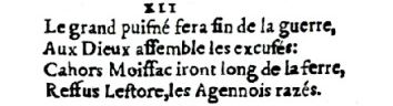 Nostradamus - Antoine du Rosne 1557