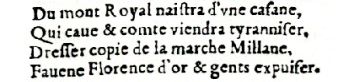 Nostradamus - Antoine du Rosne 1557